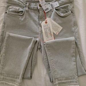 Current/Elliot style stiletto jeans in light gray